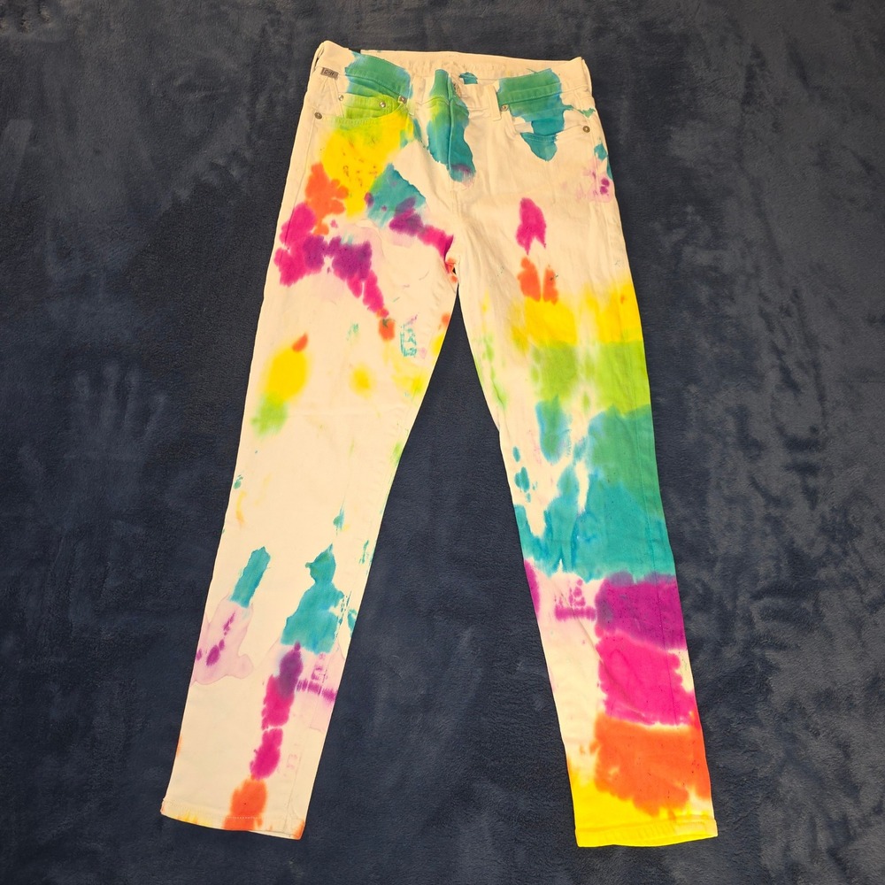 Citizens of Humanity Tie Dye Jeans Womens 27 Multicolor Stretch Denim 1487-547